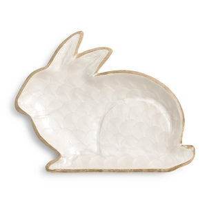 Hand-Crafted Bunny Tray / Platter | Two's Company - 82805