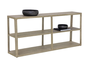 Doncaster Low Bookcase - Smoke Grey | Sunpan Furniture - 107735
