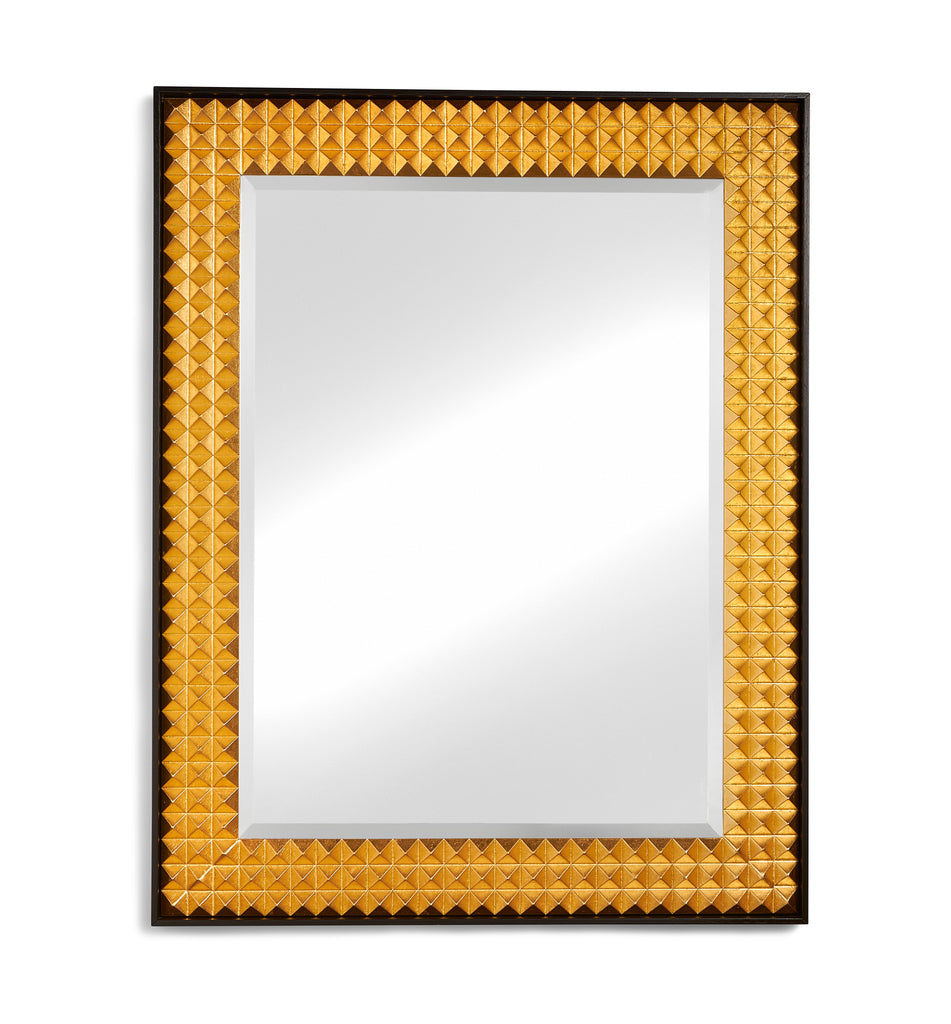 Gold Stud Mirror With Black Frame | Maitland Smith - 8389-28