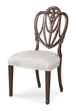 Heart Side Chair Pearl | Maitland Smith - 8436-40