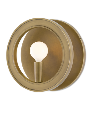 Currey & Co Chaplet Brass Wall Sconce | 5900-0039