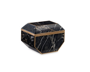 Small Brass And Golden Portoro Box | Maitland Smith - 8478-11