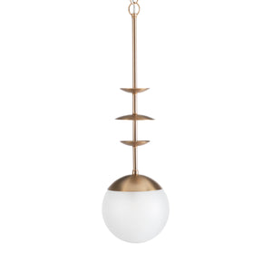 Mod Metal Brushed Brass Paradoxical Pendant | Gabriella White - SCH-175151