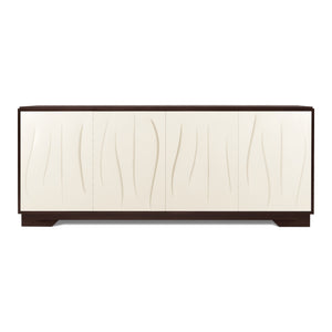 Dune Sideboards - Macassar Ebony; Doors Italian Silver Leaf | Christopher Guy - 85-0090