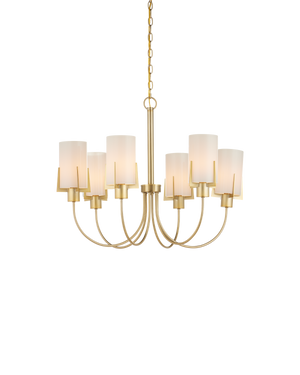 Macklin Brass Chandelier | Currey & Co - 9000-1491