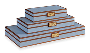 Light Blue Stacking Boxes | Maitland Smith - 8540-11-B