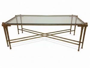Iron Coffee Table With Glass Top | Maitland Smith - 8629-33