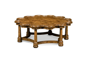 Devonshire Scalloped Burl Cocktail Table | Maitland Smith - 8665-33