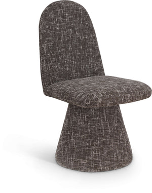 Renuar Brown Fabric Upholstered Dining Chair (Set of 2) | Meridian Furniture - 869Brown-C