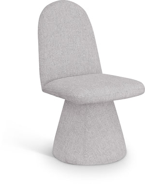 Renuar Grey Fabric Upholstered Dining Chair (Set of 2) | Meridian Furniture - 869Grey-C
