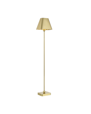 Gadabout Brass Cordless Floor Lamp | Currey & Co - 8700-0002