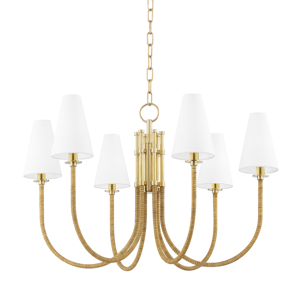 Ripley Chandelier | Hudson Valley Lighting - 8732-AGB