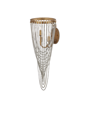 Lucien Wall Sconce - Silver | Currey & Co - 5000-0273