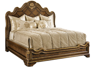 Aria King Panel Bed (C-Ar11) | Maitland Smith - 88-0111