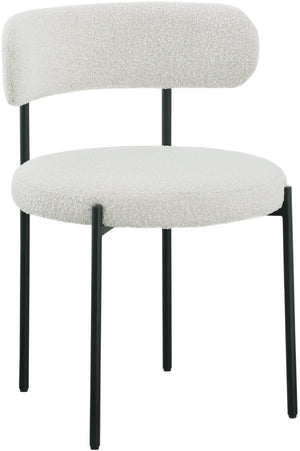 Beacon Cream Boucle Fabric Upholstered Dining Chair (Set of 2) | Meridian Furniture - 880Cream-C