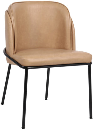 Jagger Tan Vegan Leather Upholstered Dining Chair (Set of 2) | Meridian Furniture - 883Tan-C