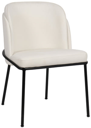 Jagger White Vegan Leather Upholstered Dining Chair (Set of 2) | Meridian Furniture - 883White-C