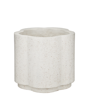 Smerlato Ivory Terrazzo Medium Planter | Currey & Co - 2200-0069