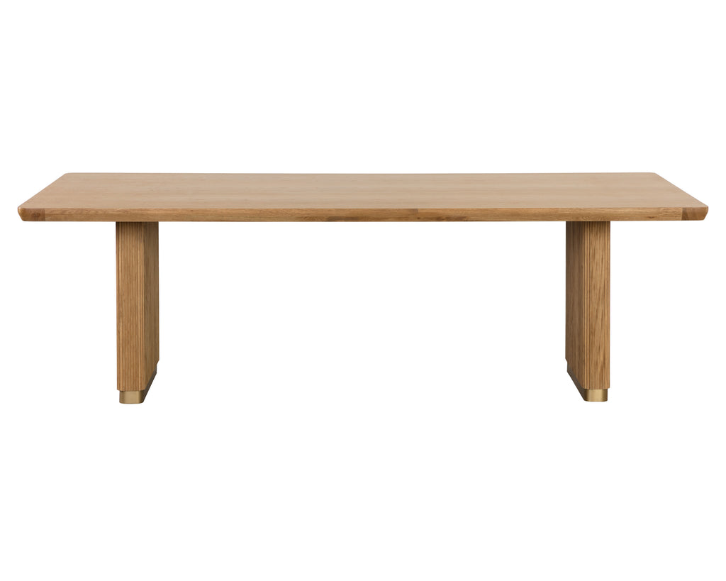 Kalla Dining Table - Rectangular - Rustic Oak - 96" | Sunpan Furniture - 110992