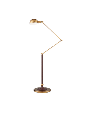 Libretto Floor Lamp - Brown | Currey & Co - 8000-0162