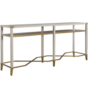 Sue Oak Rectangle Console Table - Cerused White | Gabriella White - SCH-175784