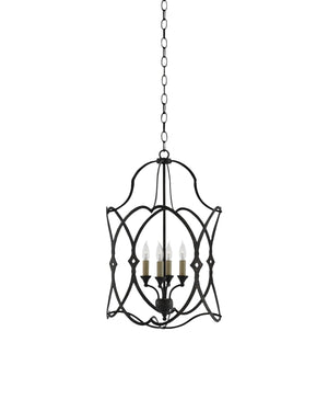Currey & Co Charisma Small Black Lantern | 9000-0024