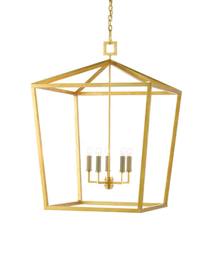 Currey & Co Denison Grande Gold Lantern | 9000-0404