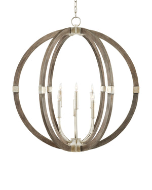 Currey & Co Bastian Gray Orb Lantern | 9000-0941