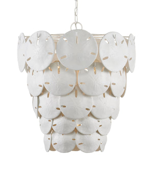 Currey & Co Tulum White Chandelier | 9000-1113