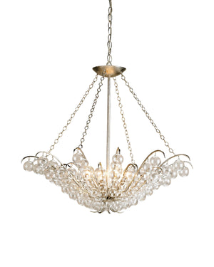 Currey & Co Quantum Silver Chandelier | 9000