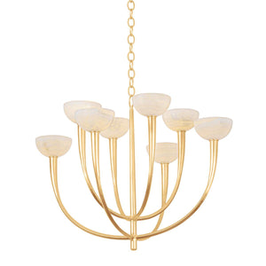 Maywood Chandelier - Vintage Gold Leaf | Hudson Valley Lighting - 9034-VGL