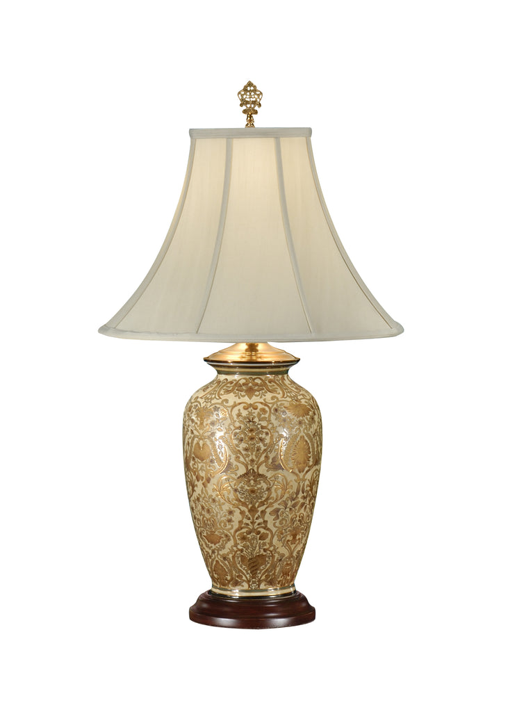 Gold Damask Lamp | Wildwood - 9044