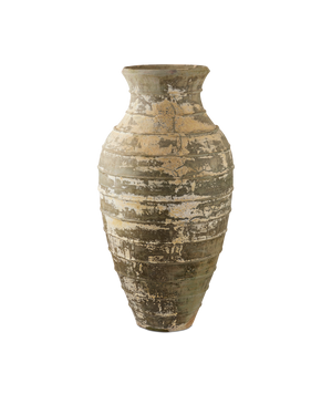 Lipari Extra Large Antique White Urn - Ivory | Currey & Co - 2200-0059