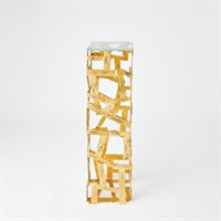 Fragments Pedestal-Gold Leaf | Global Views - 7.91583