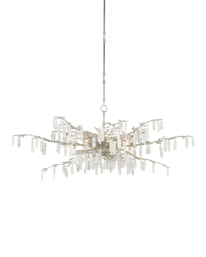 Currey & Co Forest Dawn Silver Chandelier | 9000-0608