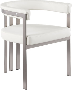 Marcello Cream Stone Velvet Upholstered Dining Chair (Set of 2) | Meridian Furniture - 938Cream-C