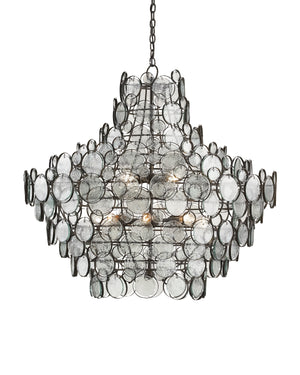 Currey & Co Galahad Large Recycled Glass Chandelier | 9520