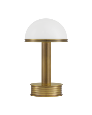 Promenade Brass Cordless Table Lamp | Currey & Co - 6700-0006