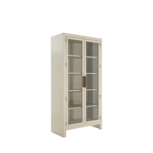 Newington Ash Oak Bookcase - 4 Shelves, Cerused Natural | Gabriella White - SCH-175445
