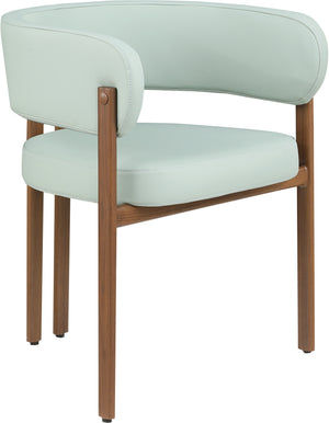Gideon Mint Green Vegan Leather Upholstered Dining Chair (Set of 2) | Meridian Furniture - 983Mint-C
