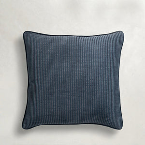Textured Stripe Indoor Throw Pillow - Marine/Spa | Gabriella White - SCH-G202-202083