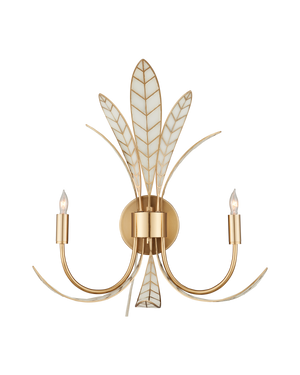 Foliatura Wall Sconce | Currey & Co - 5000-0301