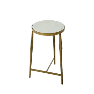 Adonia Iron Round Side Table | Gabriella White - SCH-175214