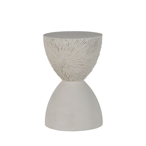 Darley Cast Stone Round Pedestal Side Table | Gabriella White - SCH-175699