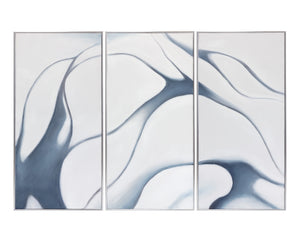 Meditation (Set Of 3) - 30" X 60" - Silver Floater Frame | Sunpan Furniture - A0366