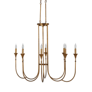 Kathleen Metal Gilded Gold Chandelier | Gabriella White - SCH-169020