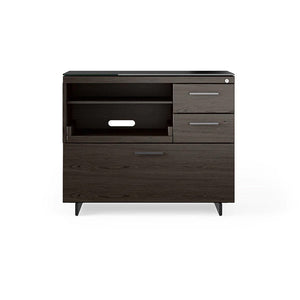 Sequel 6117 Multifunction Storage & Printer Cabinet in Charcoal & Black | BDI Furniture  - 6117 CRL/B