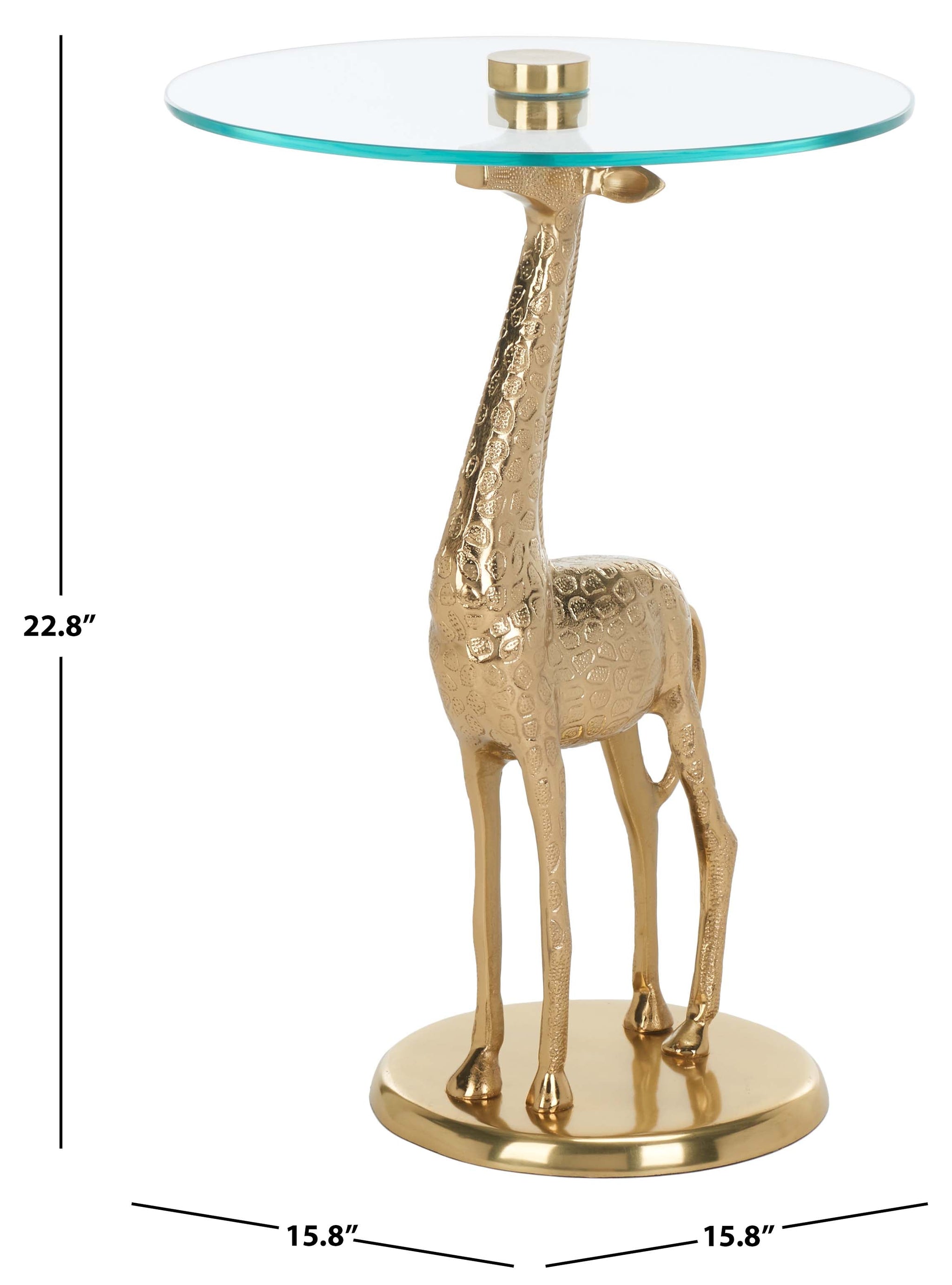 Safavieh Gillard Giraffe Base Accent Table, ACC4611