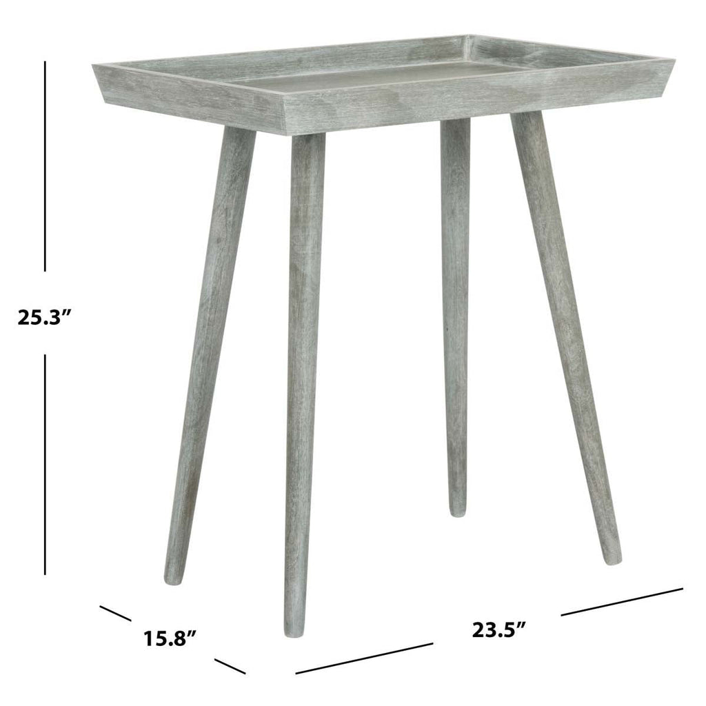 Nonie Tray Accent Table | Safavieh - ACC5701 - Slate Grey