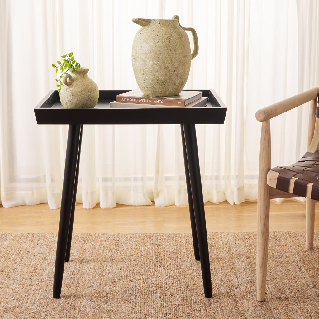 Nonie Tray Accent Table | Safavieh - ACC5701 - Black